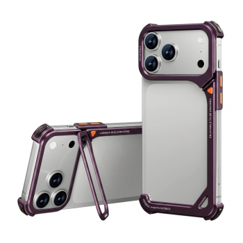 Maska Titanium Edge Bumper za iPhone 17 Pro Max/ 18 Pro Max burgundy