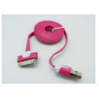 USB kabel iPhone 4 FLAT hot pink 2m.