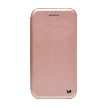 Maska na preklop Teracell Flip Premium za Samsung J3/ J327 2017 (USA) roze zlatna.